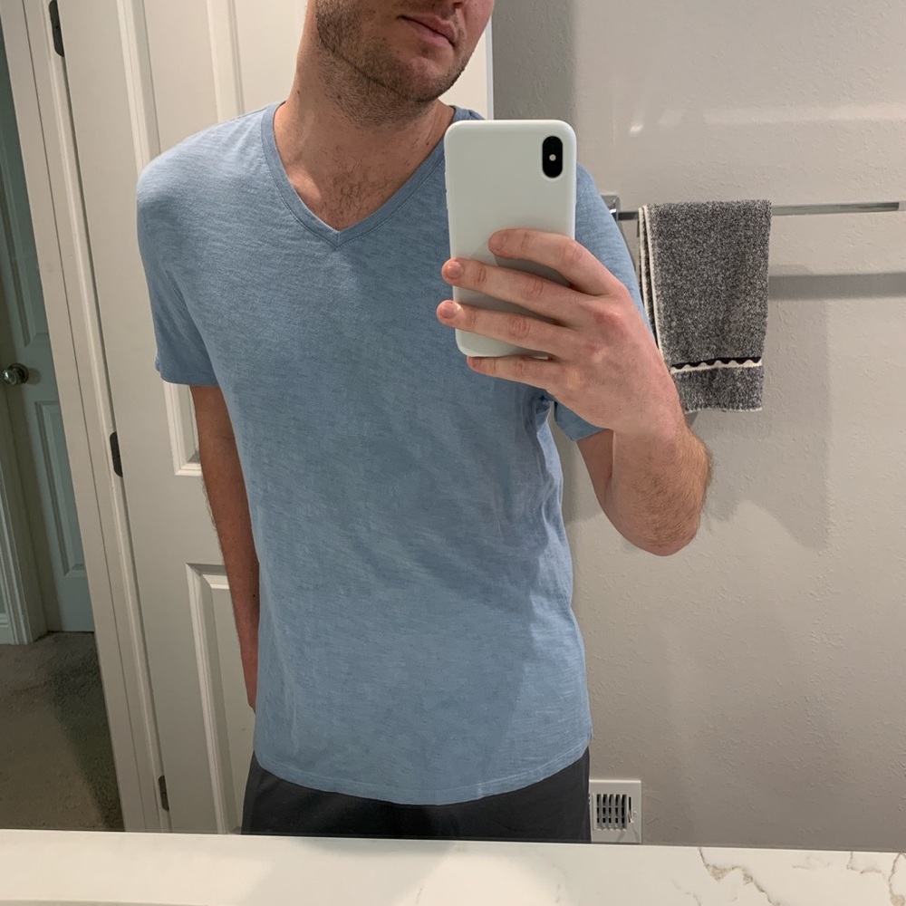 Men’s Light Blue Vince vneck